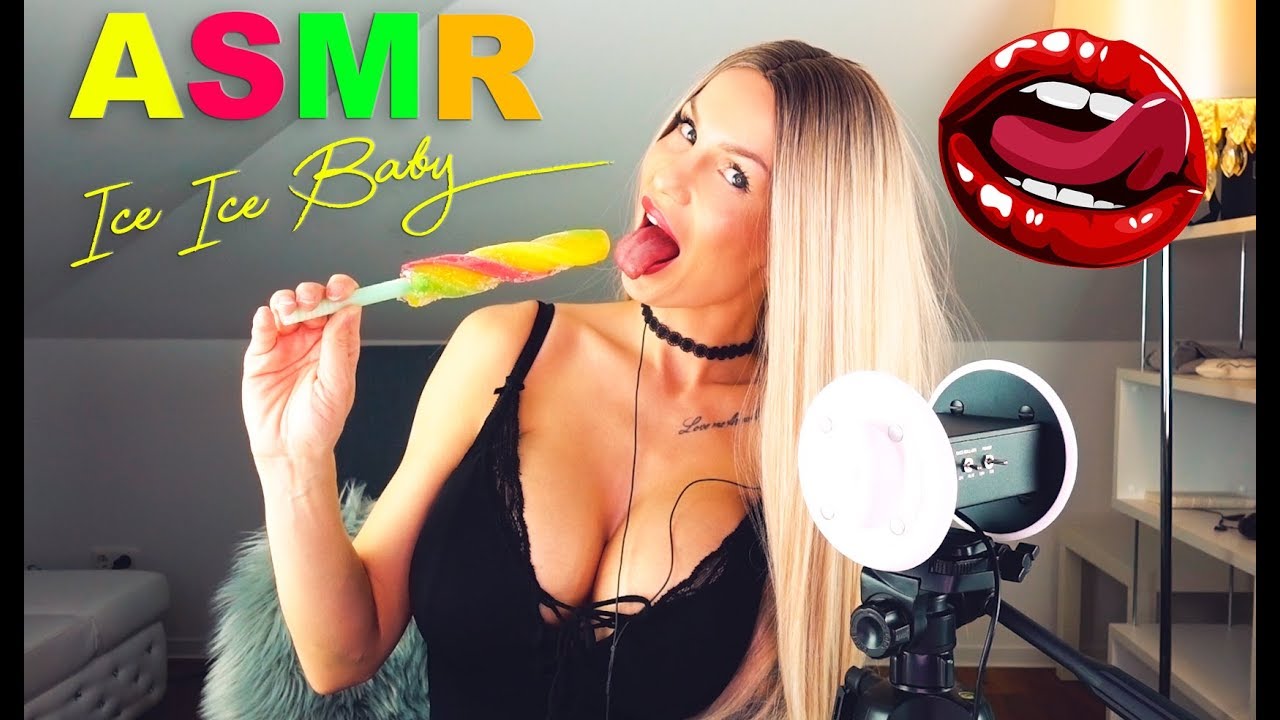 ASMR POPSICLE EATING LICKING BITING 3 DIO INTENSE MOUTH SOUNDS ASMRHD