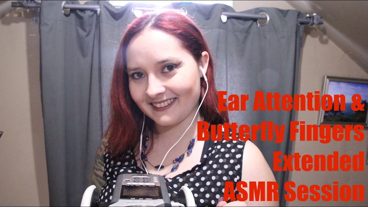 Ear Attention Butterfly Fingers Extended ASMR Session Whisper ASMRHD